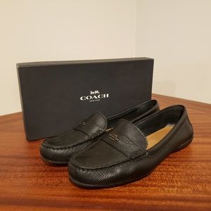 Coach Womens Size 9.5M Odette Pebble Grain Leather